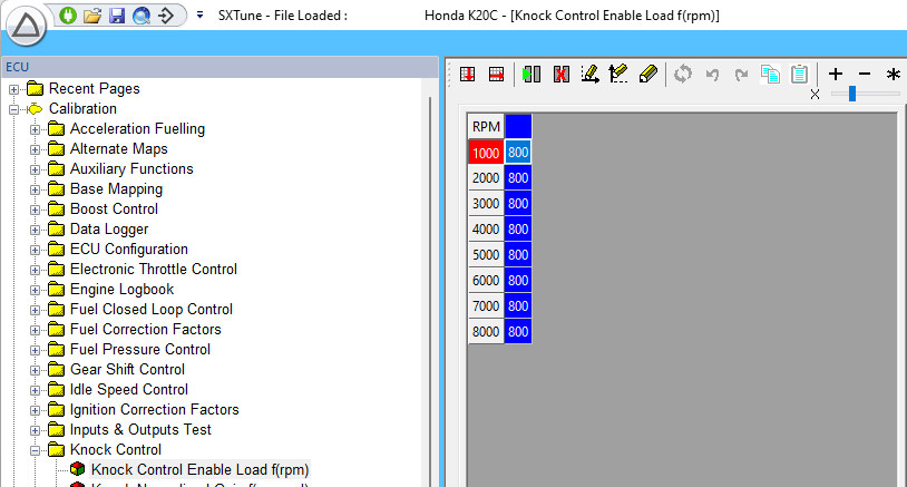 Knock Control Enable Load map.