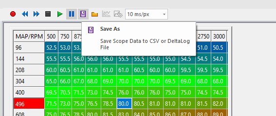 Strip chart file and recording commands